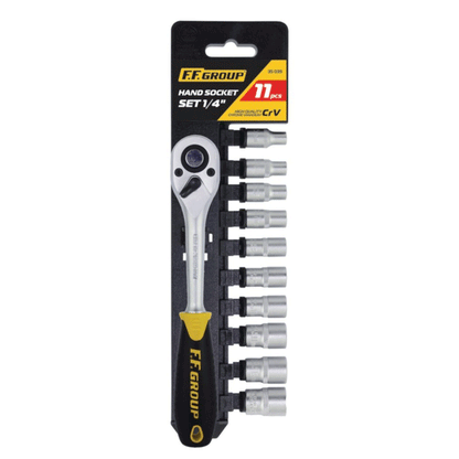 1/4" SOCKET SET 11PCS FF GROUP