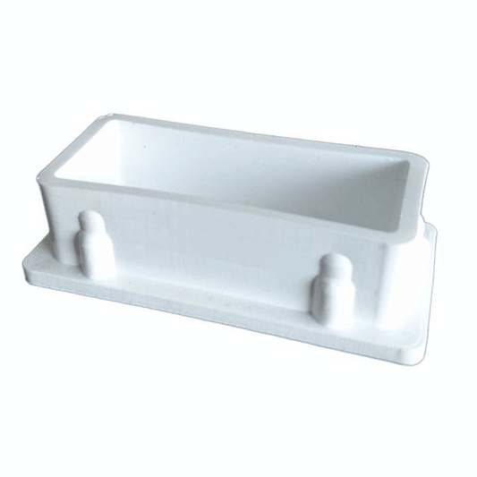 TUBE INSERTS RECT. 40X80MM WHITE