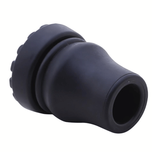 WALKING STICK CUSHION TIP BLACK