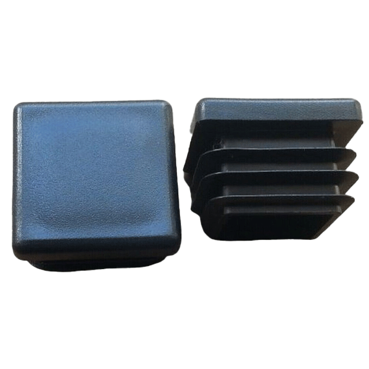 TUBE INSERTS SQUARE BLACK 20X20MM