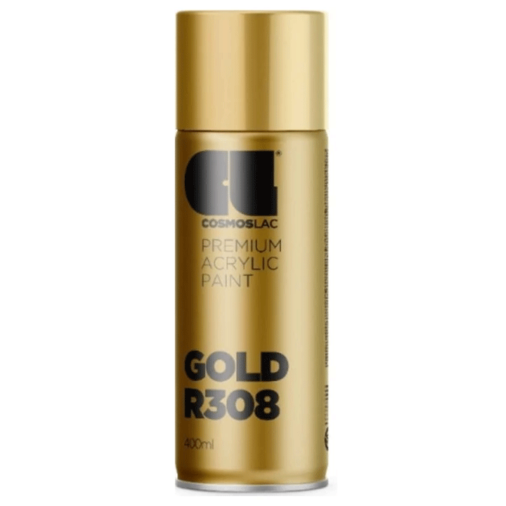 SPRAY BRIGHT GOLD R308 400ML COSMOSLAC