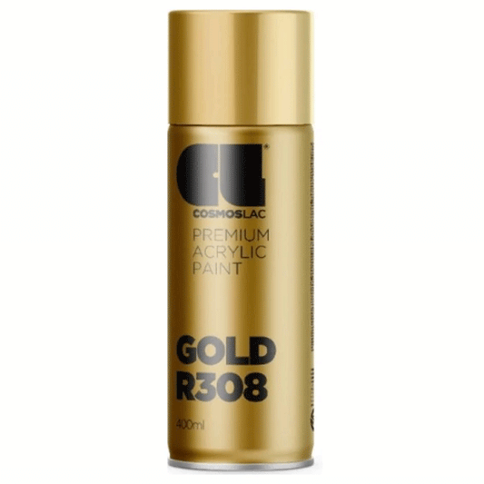 SPRAY BRIGHT GOLD R308 400ML COSMOSLAC