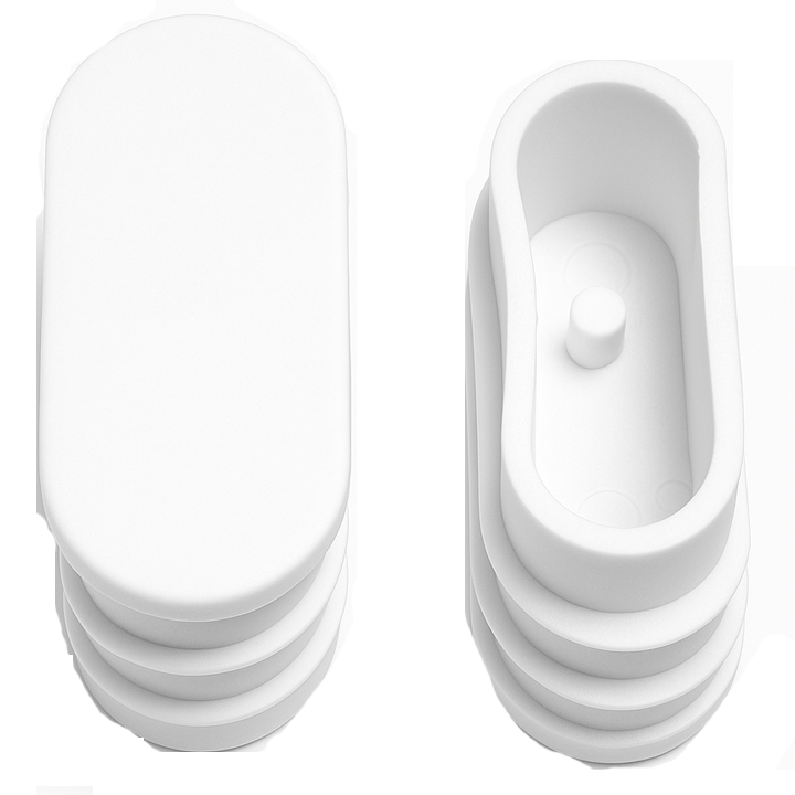 TUBE INSERTS OVAL WHITE 15X30MM