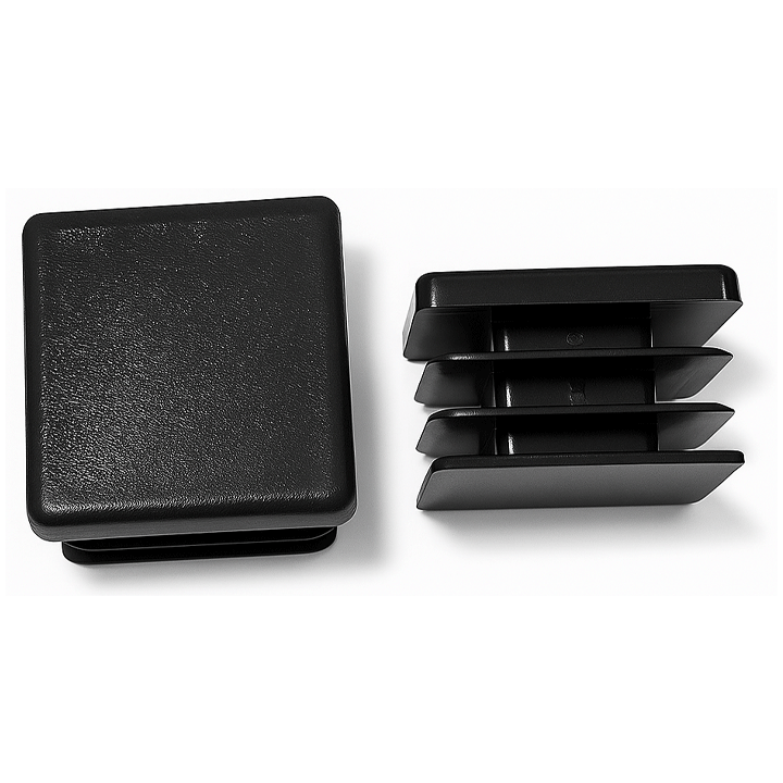 TUBE INSERTS SQUARE BLACK 25X25MM