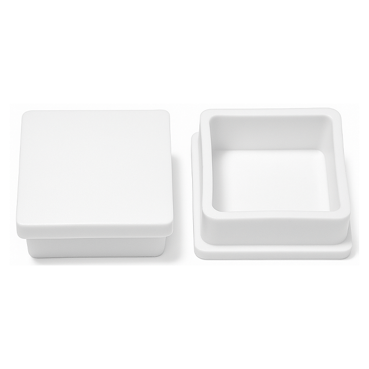 TUBE INSERTS SQUARE WHITE 20X20MM