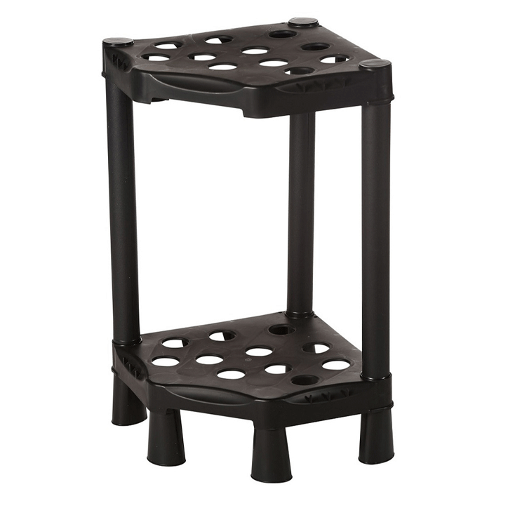 BROOM HOLDER 2 LEVELS SHELF