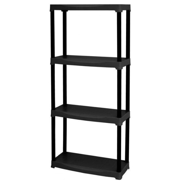 SHELVING SYSTEM PLASTIC 600X300X1330MM 4PCS