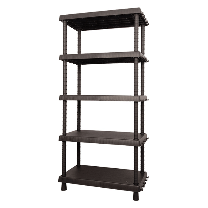 SHELVING SYSTEM PLASTIC 820X400X1645MM 5PCS