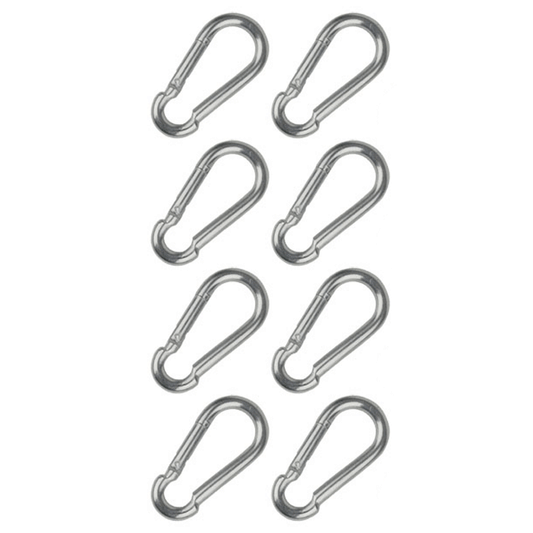 HOOK CARABINER SET  8ASS MIX