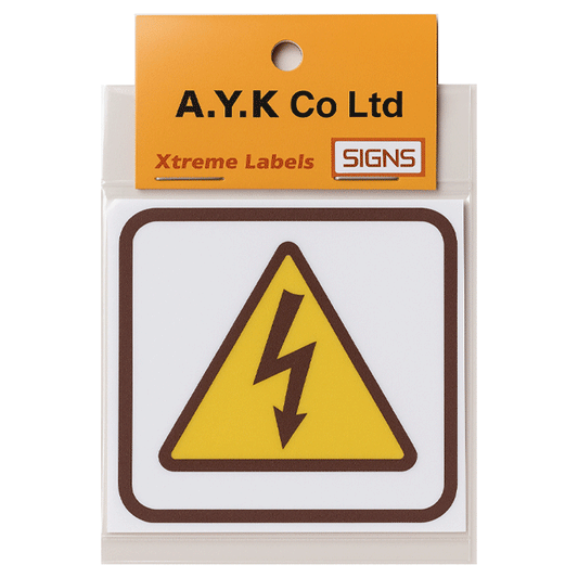 SIGN WARNING "HIGH VOLTAGE" PAPER