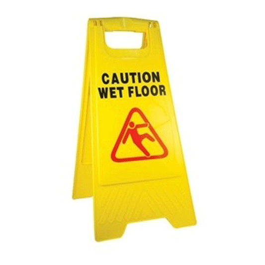 PLASTIC A-FRAME SIGN WET FLOOR