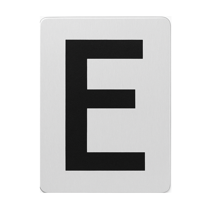 SIGN HOUSE LETTER "E" 4X3 SILVER