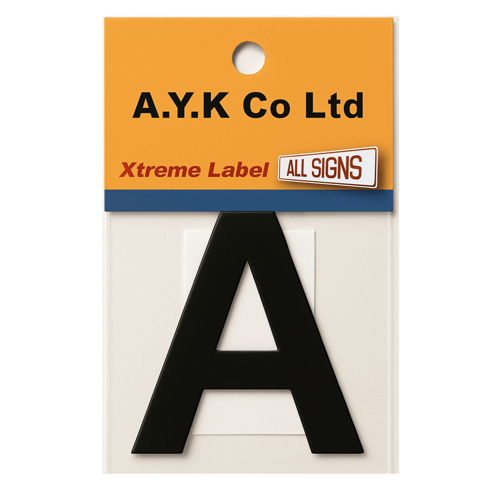 SIGN PVC HOUSE LETTER 4.5CM "A"