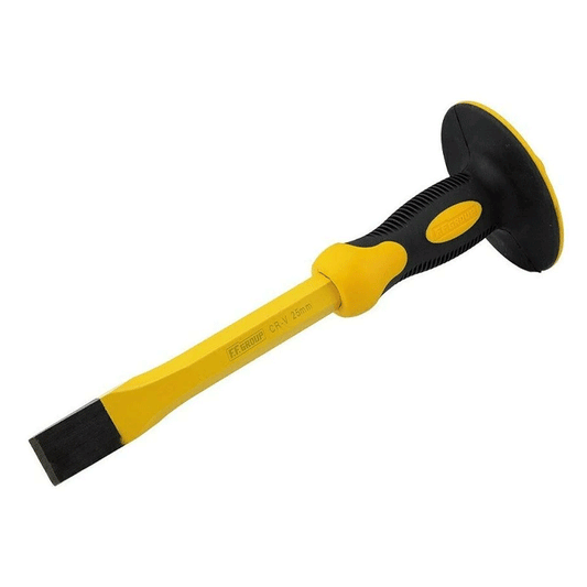 FLAT CHISEL 25MMX305MM WITH RUBBER HANDLE FF GROUP