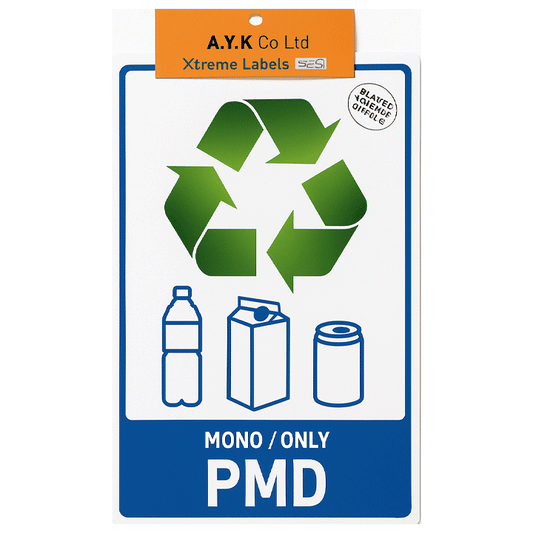 SIGN "RECYCLE PMD" 25X15 PAPER[2PCS]