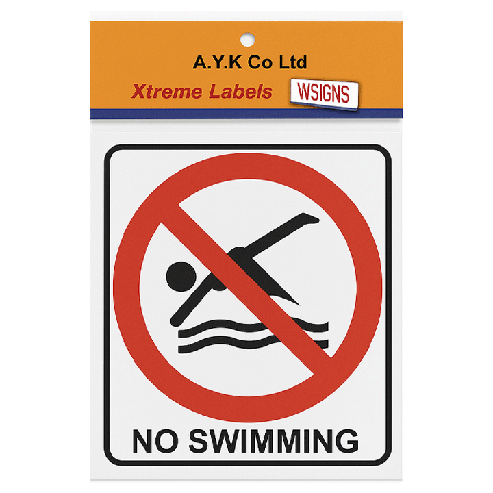 SIGN "NO DIVING" 16X16