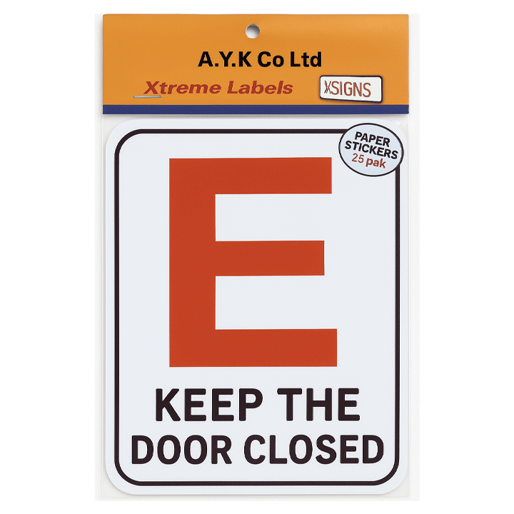 SIGN DRIVER LEARNER PAPER 14X14 [2PCS]