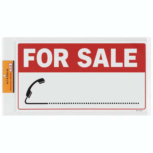 SIGN "FOR SALE" 50X10 [2PCS PER PACK]