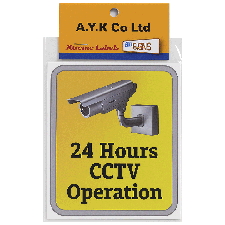 SIGN PAPER CCTV 2 8X8 [2PCS PER PACK]