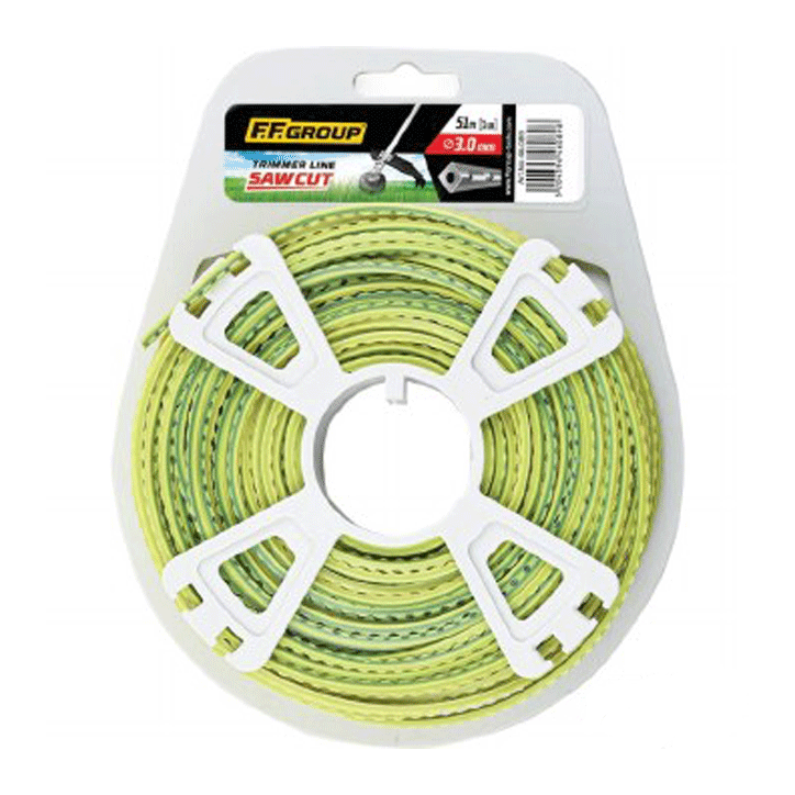 TRIMMER LINE 3MMX15M SAW CUT DUO CORE SQUARE FF GROUP