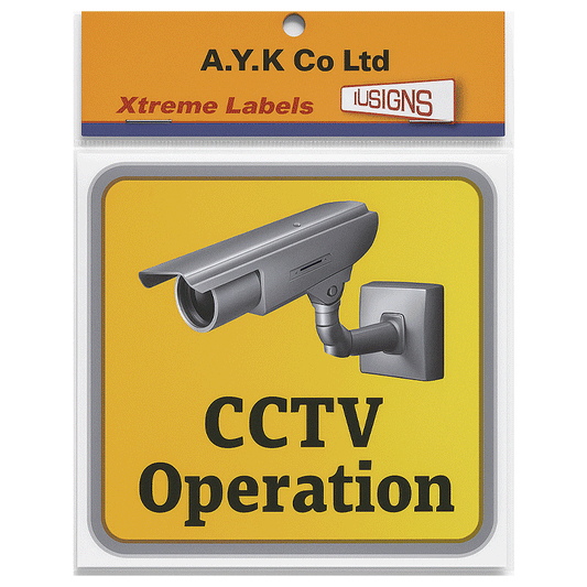 SIGN "24HRS" CCTV OPERATION 16X16