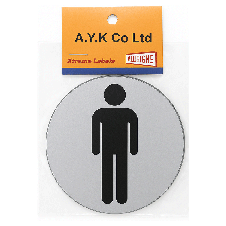 SIGN WC MAN 8.3X8.3 ALUC