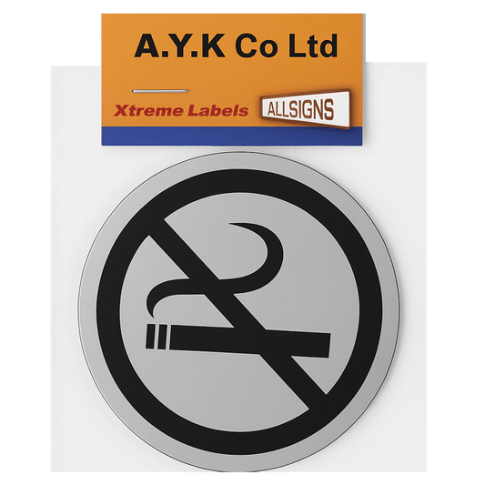 SIGN "NO SMOKING" 8.3X8.3 ALUC
