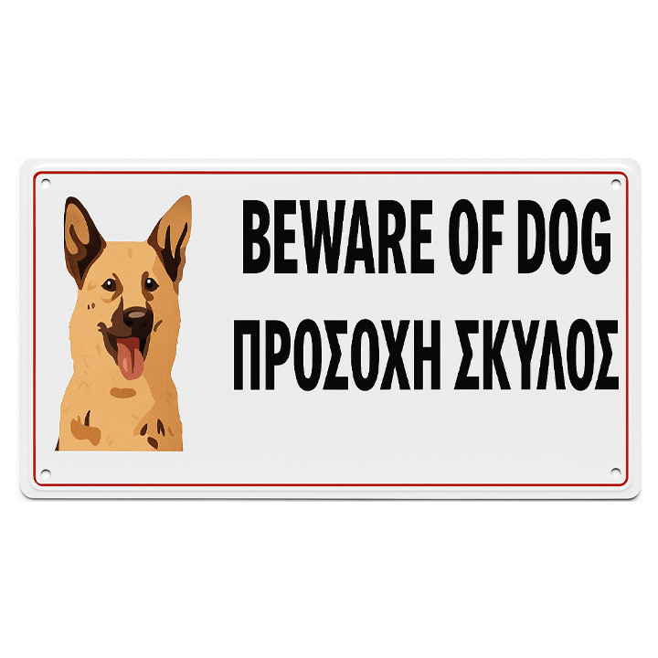 SIGN BEWARE OF DOG 34X17