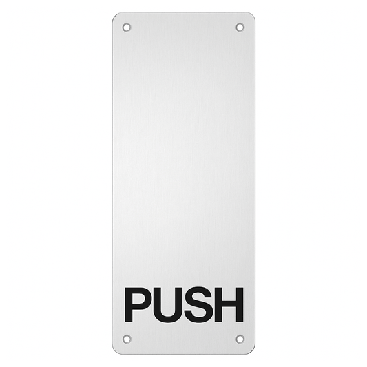 PUSH PLATE S/STEEL "PUSH"