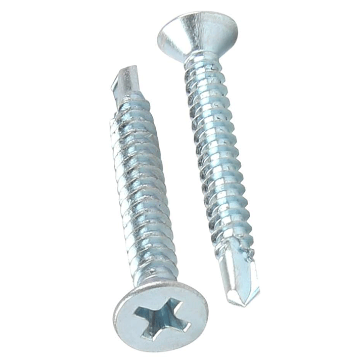 SELF DRILLING SCREWS FLAT HEAD 4.2X25MM 200PCS