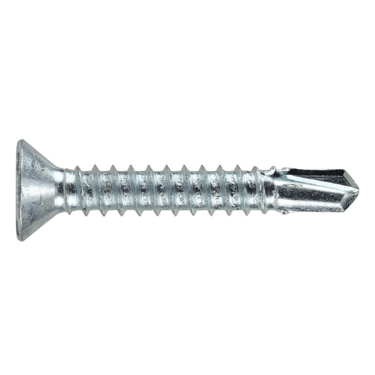 SELF TAPPING SCREWS FLAT HEAD ZPL 4.2X19MM [#8X3/4" ] 200PCS