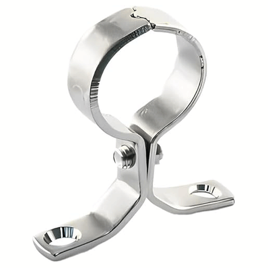CHROME PIPE BRACKET 28MM