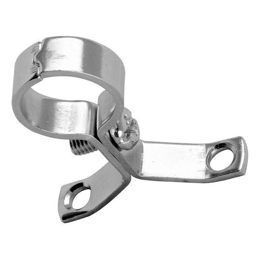 CHROME PIPE BRACKET 24MM