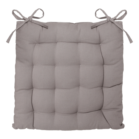 GREY CHAIR CUSHION 38X38CM