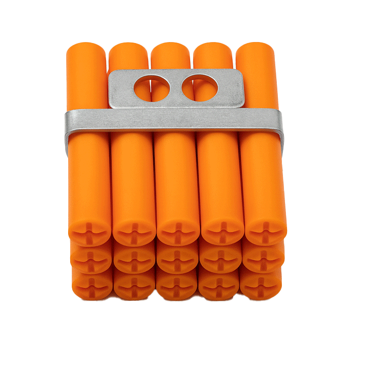 NYLON PLUGS ORANGE 2" 25PCS