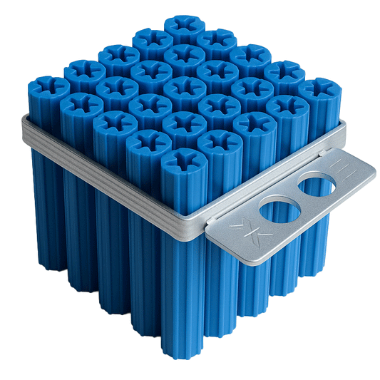 NYLON PLUGS BLUE 1 1/2" 25PCS