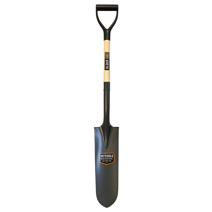 DRAINAGE SHOVEL WITH WOODEN HANDLE