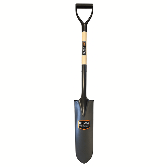 DRAINAGE SHOVEL WITH WOODEN HANDLE