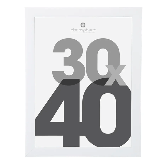 WHITE PHOTO FRAME 30X40 LISE DIS