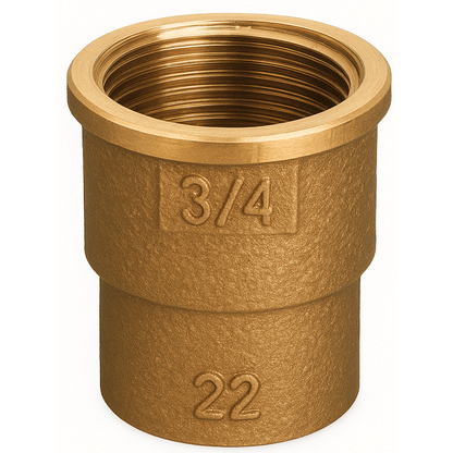 COUPLER COPPER 15X1/2" FEMALE