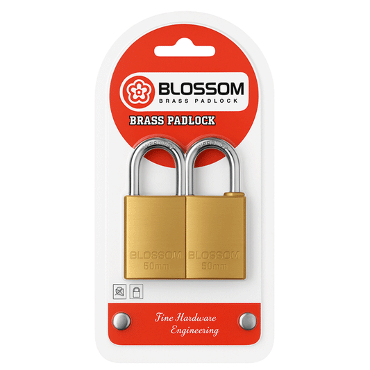 PADLOCK 20MM SET 2PCS BLISTER BLOSSOM