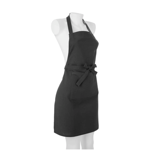 DARK GREY COTTON APRON 60X8