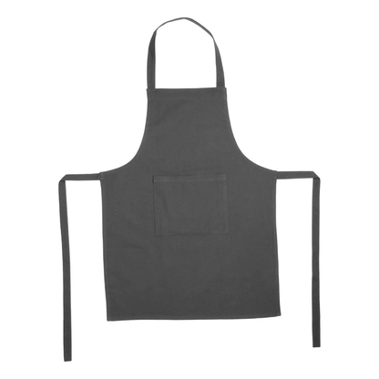 DARK GREY COTTON APRON 60X8