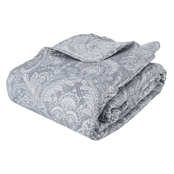 GREY COVERLET +2CUSHION COVER