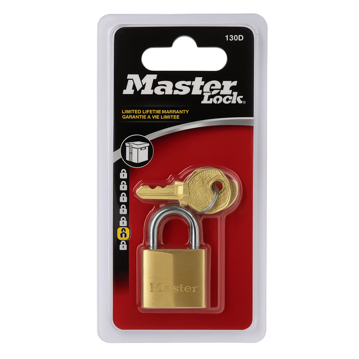 MAS. BRASS PADLOCK 30MM 130D