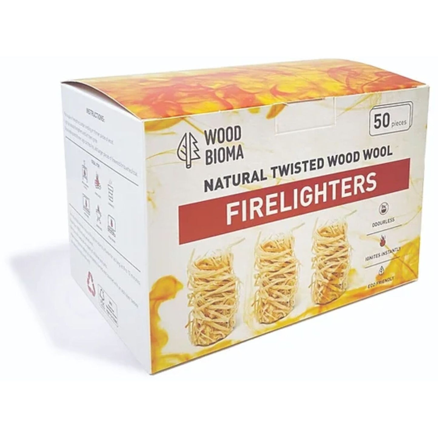 WOOD FIRE LIGHTERS BOX 50PCS