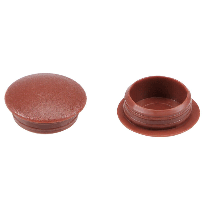 SCREW CAPS PLASTIC BROWN 20PCS