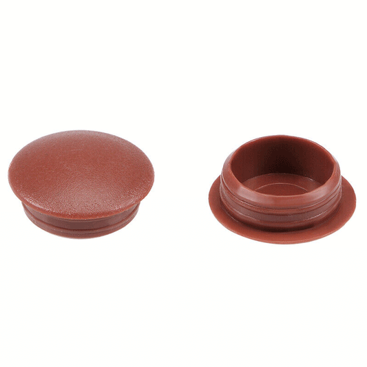 SCREW CAPS PLASTIC BROWN 20PCS