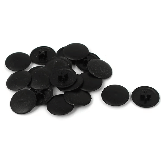 SCREW CAPS BLACK 20PCS