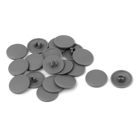 SCREW CAPS GREY 20PCS